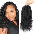 thumbnail image 1 of Bohobabe Faux Locs Crochet Hair 14 pulgadas Boho Soft Crochet Locs con extremos rizados cortos bohemios Goddess Locs Crochet Trenzas para mujeres negras (6 paquetes 2#), 1 of 1