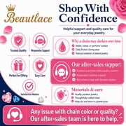 Beautlace 925 Sterling Silver Birthstone Necklace Rose Flower Heart Pendant Jewelry Christmas Valentines Mothers Day Gifts for Women Mom Wife/Lover