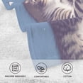 thumbnail image 5 of joogoo 2 PCs Hand Towels Sets Cat and Moon Cotton Face Towel Bathroom Decorative, 5 of 7
