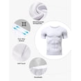 thumbnail image 4 of Compression Shirt for Men Slimming Shapewear Tummy Control Compression Undershirt Breathable Body Shaper for Workout Gym Daily, 4 of 6
