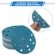 thumbnail image 3 of 50 piezas de discos de lijado de 6 pulgadas con 15 agujeros, papel de lija de 320 granos con gancho y lazo, universal para reparación automotriz, azul, 3 of 7