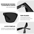 thumbnail image 6 of Joopin Square Polarized Sunglasses Men Women Fashion UV400 Acetate Trendy Sunglasses Fashion Retro Sun Glasses, 6 of 8