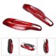 thumbnail image 1 of Juego de 2 carcasas para llave de coche con mando a distancia de fibra de carbono auténtica para Porsche, color rojo, 1 of 4