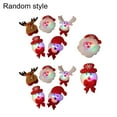 thumbnail image 2 of Jiaroswwei 12Pcs LED Brooch Pins Nice-looking Decorative Lightweight Lighting Christmas Colorful Glitter Brooch Santa Pins for Party, 2 of 7