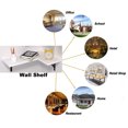 thumbnail image 6 of 17" Corner Floating Shelves Wall-Mounted Set of 2 White Rustic Wood Shelf for Decor & Storage for Livingroom Kitchen Bedroom Bathroom Laundry Room, 6 of 7