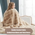 thumbnail image 3 of CNKOO Winter Thickened Bubble Velvet  -Like Plush Thickened  Office Sofa  - Pink, 3 of 5