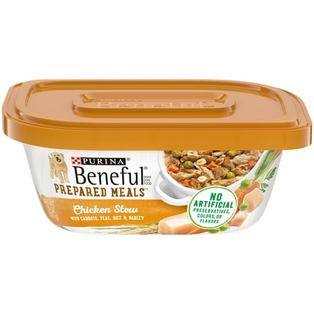 UPC: 0017800128629 | Purina Beneful Wet Dog Food High Protein Prepared Meals Soft Chicken Stew 10 oz Tubs (8 Pack)
