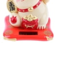 thumbnail image 4 of Figura de plástico de Maneki Neko con forma de gato de la suerte que se estrecha las manos, adorno para coche, 4 of 6