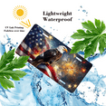thumbnail image 4 of 1 Pcs 2D Flat License Plate Covers & Frames, American Eagle with Flag For Decorative Front, Waterproof For Decoration Aluminum License Plate Covers & Frames Cover For Men Women, 12" X 6", 4 of 7