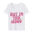 thumbnail image 1 of Camiseta para mujer de verano suave cuello redondo para uso diario regalo del día de San Valentín SG, 1 of 7