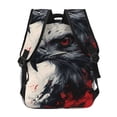 thumbnail image 4 of Fotbe Red Black Ink Style Bald Eagle Pattern Casual Backpack for School, Travel, and Outdoor Activities - Durable, Lightweight, and Comfortable, 4 of 5