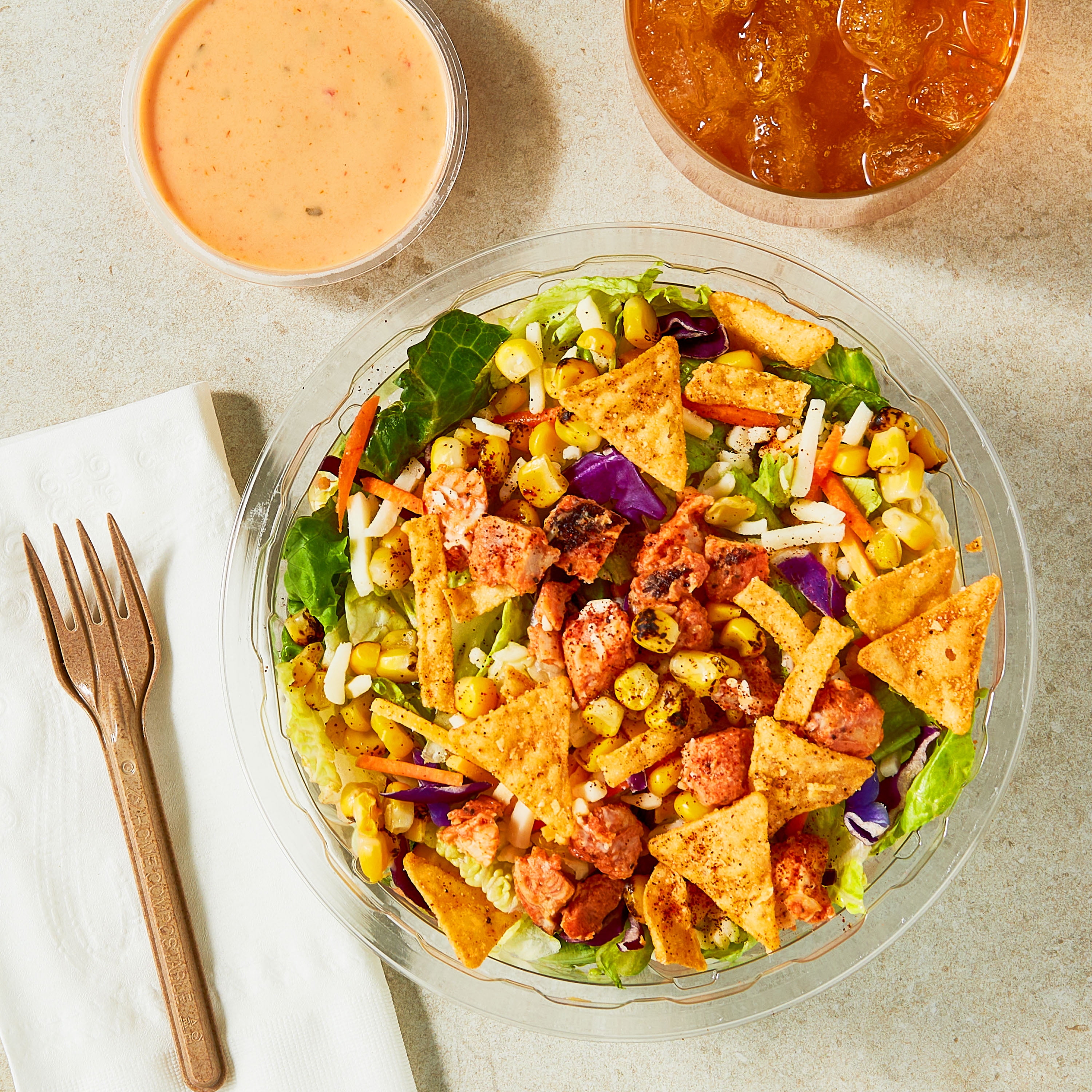 Marketside Santa Fe Style Salad with Chicken, 6.35 oz Bowl (Fresh)