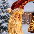 thumbnail image 3 of Solar Christmas Garden Stake Light | Santa Claus Hanging Lantern Outdoor Decor, Waterproof LED Solar Powered Light, Lawn, Pathway, Patio, Porch Holiday Decoration, 3 of 6