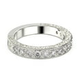 thumbnail image 3 of 1.40ct Antique Scroll Diamond Moissanite Ring 10k White Gold, 3 of 4