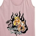 thumbnail image 3 of Bratz - Hearts & Flames in a Frame - Women's Racerback Tank Top, 3 of 5