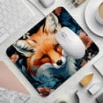 thumbnail image 2 of Fox Printed Square Desk Pad, 8.3x9.8 Inch Non-Slip Rubber Bottom Gaming Mousepad, Desk Mat for Office and Gaming, 2 of 6
