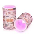thumbnail image 7 of Yayeee Flameless Candles with Remote Flickering Battery Operated Multi Color Changing, Fall Acorns Pattern, 7 of 7