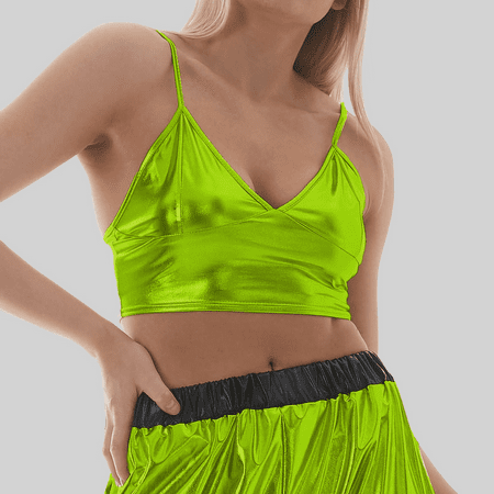 Fulorrnie Bras for Women Supportive Underwire Lift Bralette Plunge Cross Back Bra Green XXL