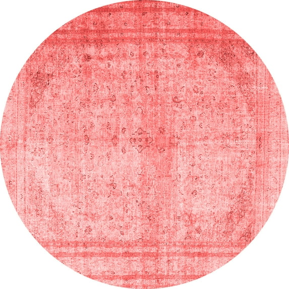 Ahgly Company Indoor Round Persian Red Traditional Area Rugs, 3' Round