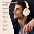 thumbnail image 4 of Auriculares Bluetooth RORSOU B8 Over Ear 50H Playtime Beige, 4 of 7