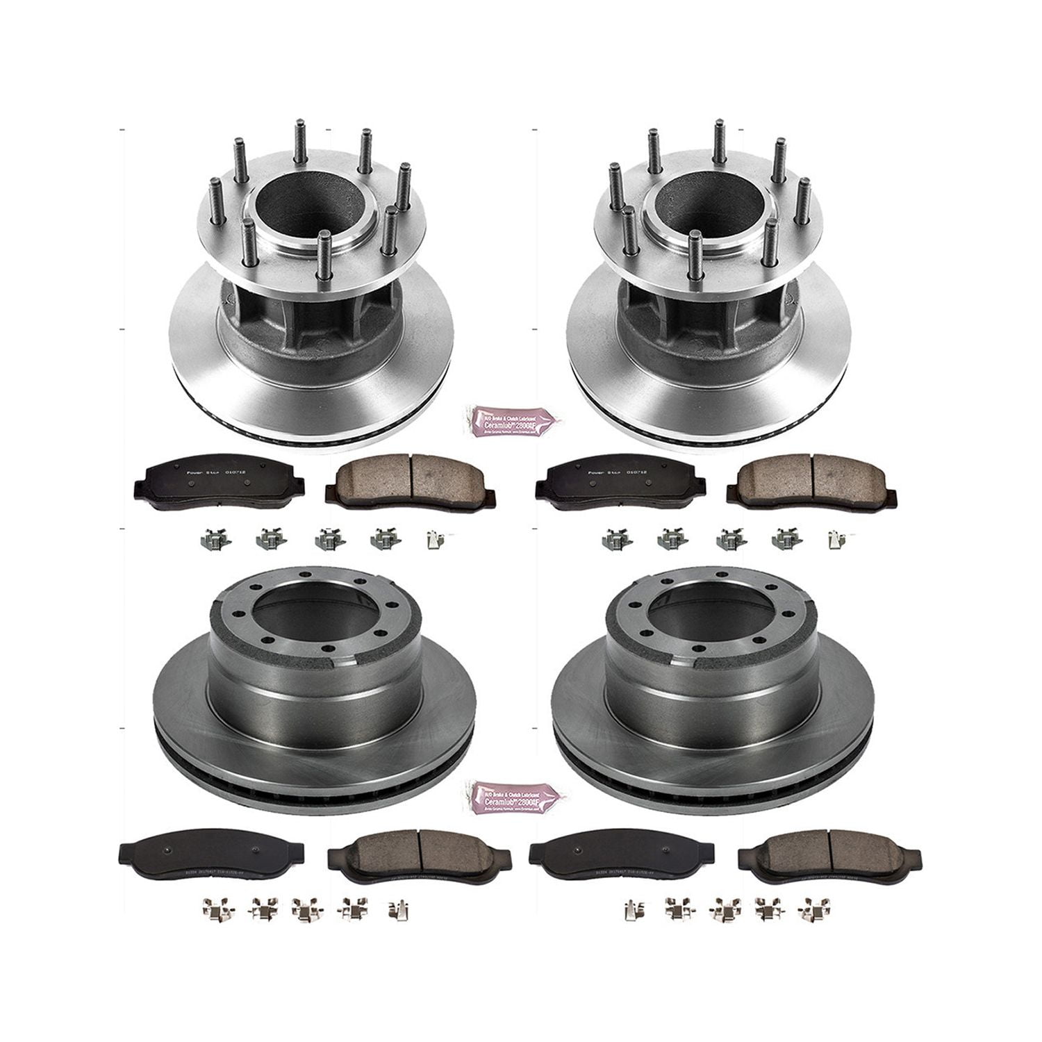 PowerStop Front and Rear Stock Replacement Brake Pad and Rotor Kit Fits: FORD Select Models KOE5517