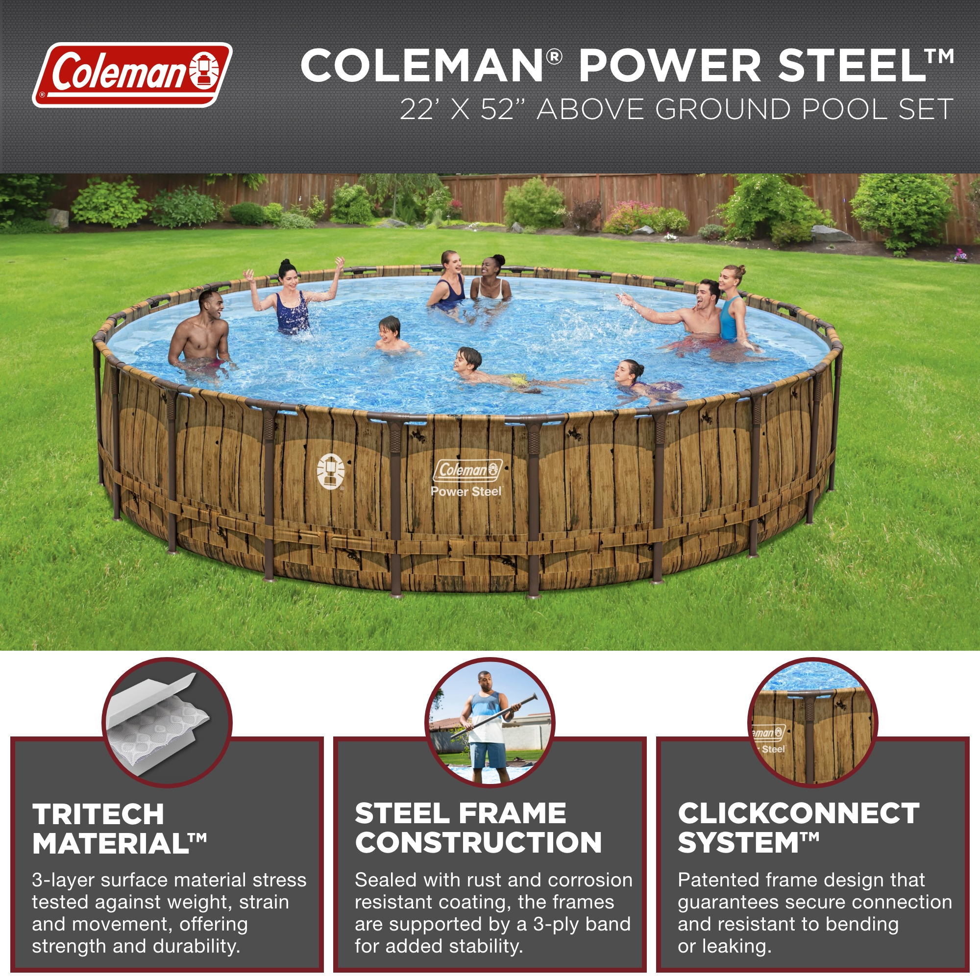 Coleman Power Steel Pool