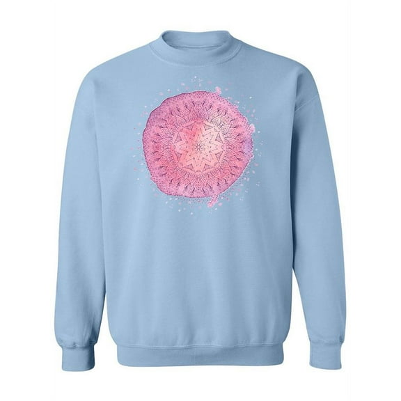 Pink Mandala Impression Sweatshirt Women -Image by Shutterstock, Female x-Large