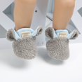thumbnail image 2 of Infant Baby Boys Girls Slippers Non Slips Bottom Winter Booties Stay On Newborn Crib House Shoes, 2 of 5