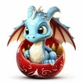 thumbnail image 2 of OAVQHLG3B Dragon Baby Christmas Hanging Ornaments for Christmas Tree, Acrylic Dragon Figurines Christmas Tree Hanging Ornament, Cute Cartoon Decorative Car Interior Pendant Hanging Decorations, 2 of 4