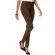 thumbnail image 1 of I-N-C Womens Curvy Ponte Skinny Casual Chino Pants coffeebean2 14x28, 1 of 1