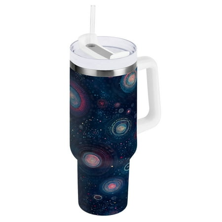 

30 Oz Car Handle Water Cup 9.9x3.5 Inch Stainless Steel Water Cup With Handle Water Cup Car Water Cup Travel Coffee Cup Color Universe Cartoon1
