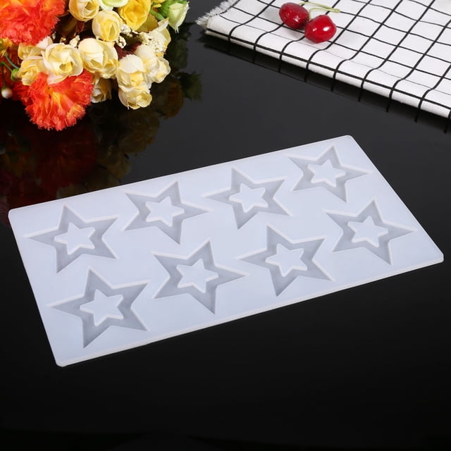 Cake Silicone Cake Cake Decorating Tool Chocolate Silicone Chocolate 1Pc DIY Silicone Chocolate Fondant Candy Cake Decorating Tools Baking Mould Star