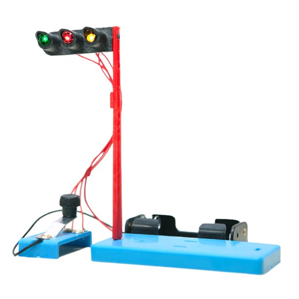 Cuteam DIY Traffic Light,1 Set DIY Traffic Light Smooth Edges Early