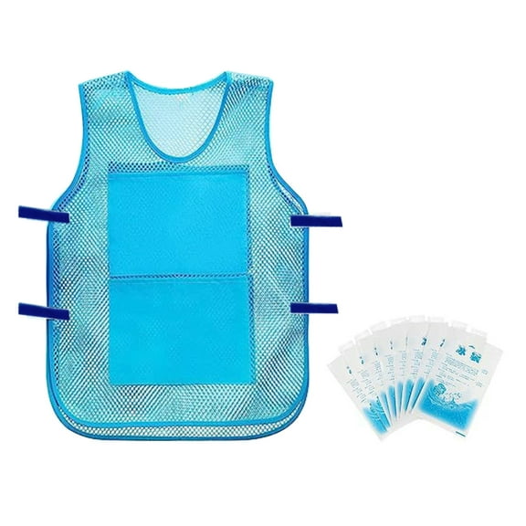 ROZYARD 1 Set Summer Cooling Vest with 8Pcs Ice Packs Cool Jackets For Teens Men Women
