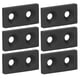 thumbnail image 4 of 10 tapas de extremo de aleación de aluminio con doble orificio para marcos de perfiles de máquinas CNC, color negro, 4 of 14