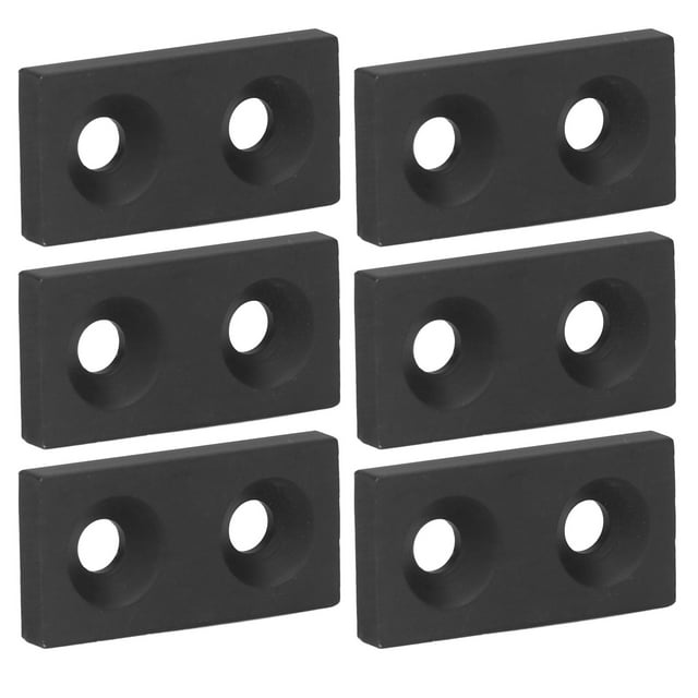 Aluminum Alloy End Covers, Cover Plate Standard Sizes 2040 Double Holes Screw Fixing Lightweight Durable For CNC Machines For Robotics Projects Black