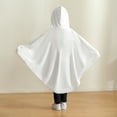 thumbnail image 6 of GYRATEDREAM 0-6T Toddler Kid Baby Girls Boys Halloween Costume White Ghost Cape Cloak Fancy Party Cosplay with Hat, 6 of 12