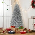 thumbnail image 1 of Costway 6 FT Christmas Tree Artificial Xmas Tree with 553 Branch Tips 230 LED Lights, 1 of 10