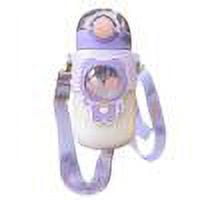 

TBOLINE 720ml Cartoon Cute Water Bottles Anti-drop Portable Water Cup for Traveling (Purple)