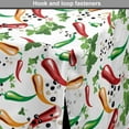 thumbnail image 4 of Food Dog Crate Cover, Chilli Peppers and Parsley Leaves Health Cooking Spice Jalapeno Mexican, Easy to Use Pet Kennel Cover Small Dogs Puppies Kittens, 7 Sizes, Dark Pink Green Orange, by Ambesonne, 4 of 6