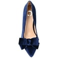 thumbnail image 5 of Journee Womens Crystol Slip On Low Stiletto Pointed Toe Evening Pumps, Widths Available, 5 of 10