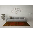 thumbnail image 3 of Ahgly Company Machine Washable Indoor Square Persian Yellow Traditional Area Rugs, 5' Square, 3 of 4