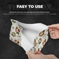 thumbnail image 3 of Goofa Vintage Bike Flower Butterfly Pattern Triangle Square Tissue Box Cover, Modern PVC Leathe Facial Paper Holder,Decorative Holder/Organizer for Bathroom Vanity Countertop, 3 of 9