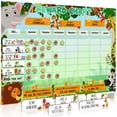 thumbnail image 1 of Luigi's Large Safari Animal Magnetic Star/Reward Chart for Kids: Encourages Good Behaviour and Customisable with Choice of Magnets and Dry Erase Feature, 1 of 4