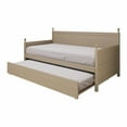 thumbnail image 4 of Castle Place Mid-Century Expandable Twin Size Wooden Daybed with Trundle, Antique Gray, 4 of 10