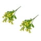 thumbnail image 2 of Injueey 2 unids/set flores falsas no tóxicas para decoración del hogar DIY y ramo de boda-bajo mantenimiento Flores artificiales Profundo+verde claro, 2 of 6