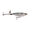 Shad Scales, variant on 6th Sense – Scramble – Topwater Prop-Style Bait – Rotating Tail – Bass Fishing – Surface Sputter Action