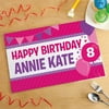 Personalized Birthday Placemat, Pink and Purple