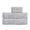 Silver, variant on Trident Eco Twist Bamboo Towel Set for Bathroom, 4 Piece, 600 GSM, Hotel-Inspired Luxury Softness, Cotton & Viscose from Bamboo Blend, Low Lint Towels for Family Bathrooms, Sea Blue