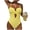 B, variant on Color Block Swimsuit for Women, V Neck Backless, Beach Pool Party, High Leg Cut One Piece Women's Bikinis